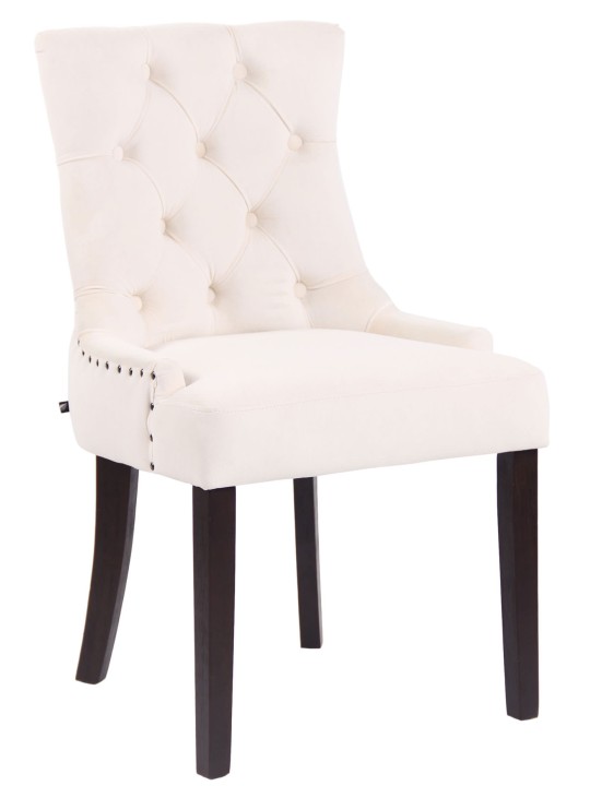 Jedálenská stolička Aberdeen velvet antique, krémová