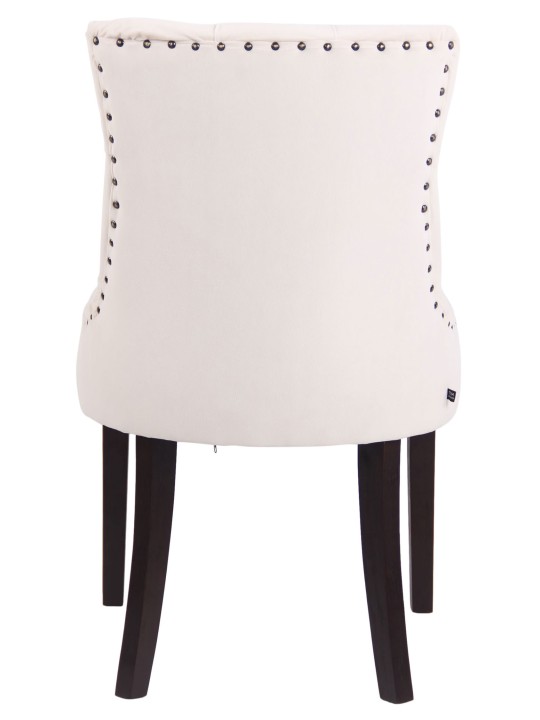 Jedálenská stolička Aberdeen velvet antique, krémová