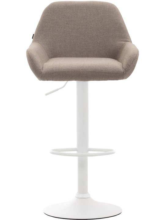 Barová stolička Braga látka, šedohnedá