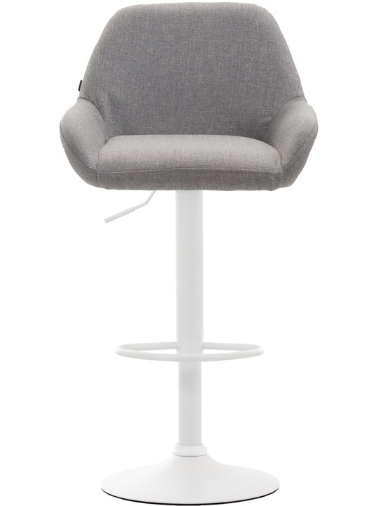 Barová stolička Braga látka, sivá