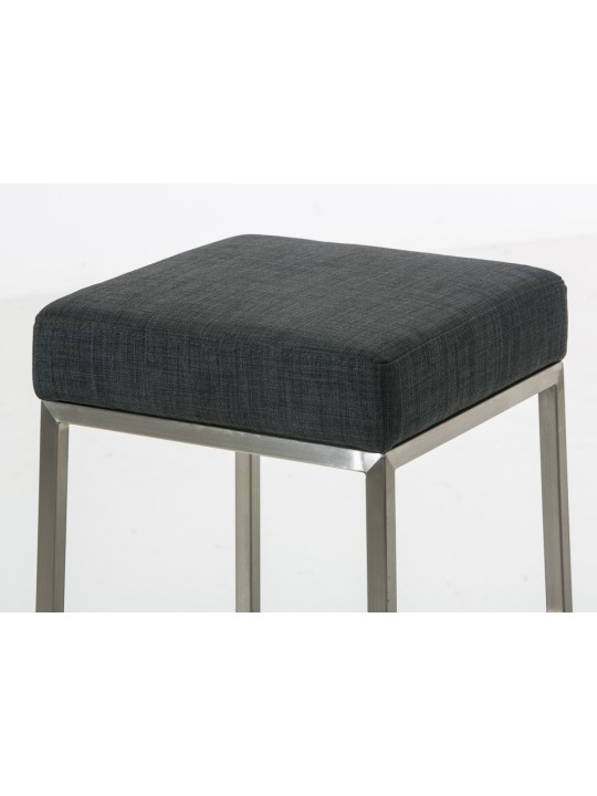 Sada 2 barových stoličiek Montreal 85 látka nerez, tmavosivá