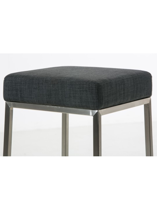 Sada 2 barových stoličiek Montreal 85 látka nerez, tmavosivá