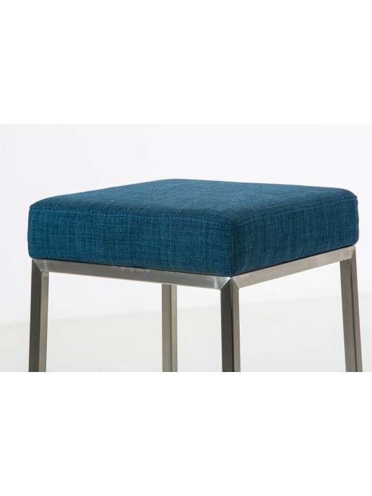 Sada 2 barových stoličiek Montreal 80 látka nerez, modrá