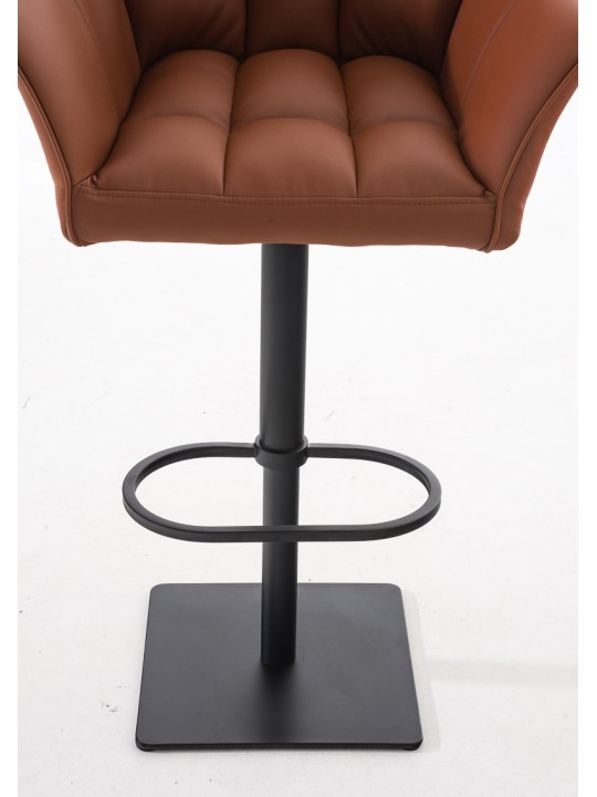 Sada 2 barových stoličiek Damaso z umelej kože, svetlohnedá