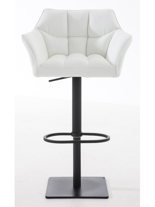 Sada 2 barových stoličiek Damaso z umelej kože, biela