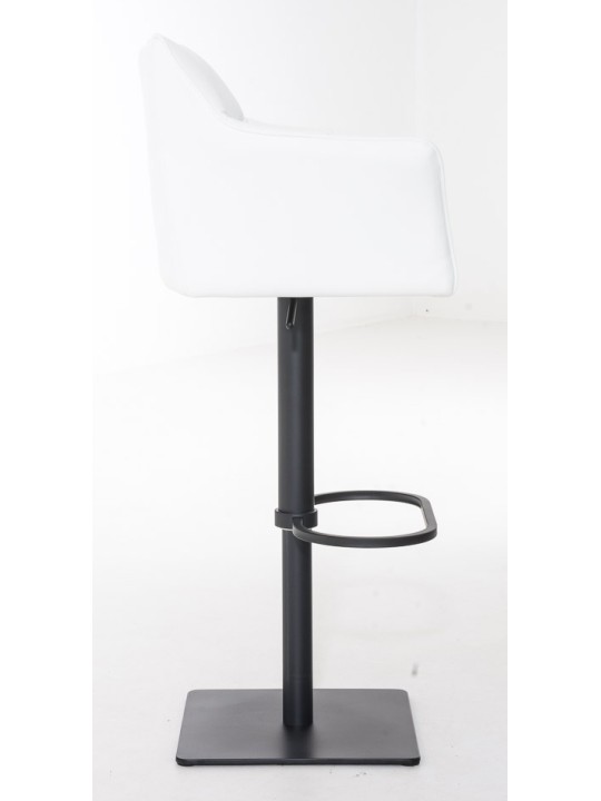 Sada 2 barových stoličiek Damaso z umelej kože, biela