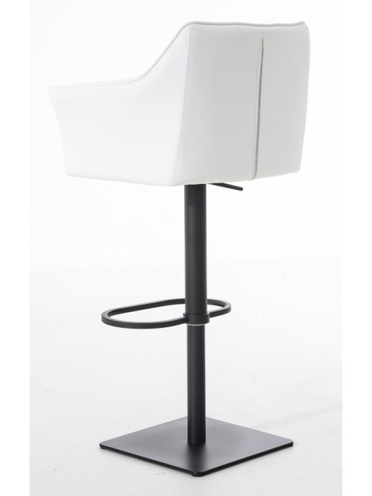 Sada 2 barových stoličiek Damaso z umelej kože, biela