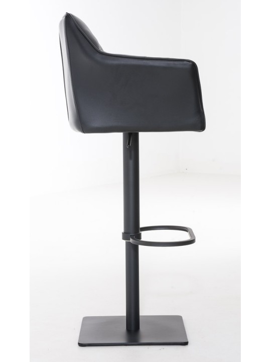 Sada 2 barových stoličiek Damaso z umelej kože, čierna