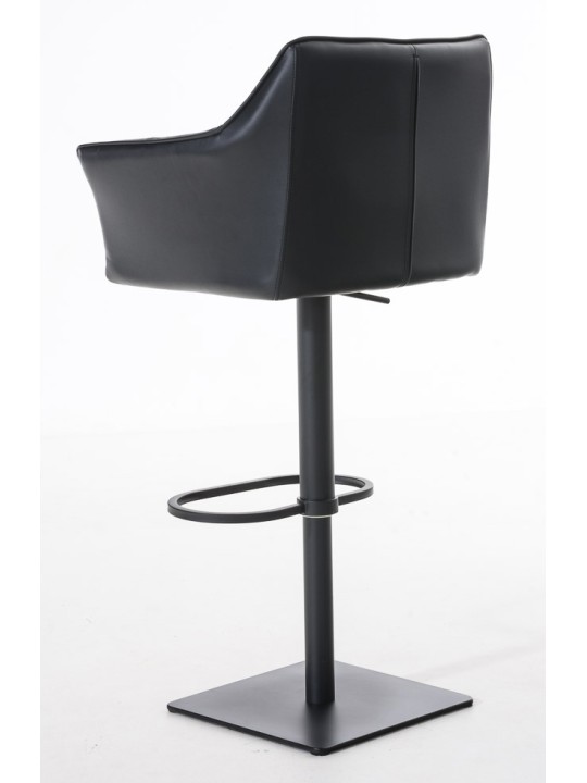 Sada 2 barových stoličiek Damaso z umelej kože, čierna