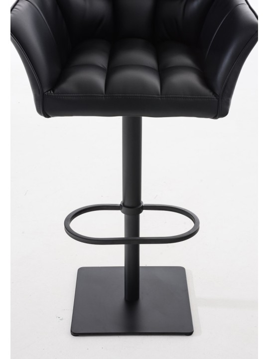 Sada 2 barových stoličiek Damaso z umelej kože, čierna