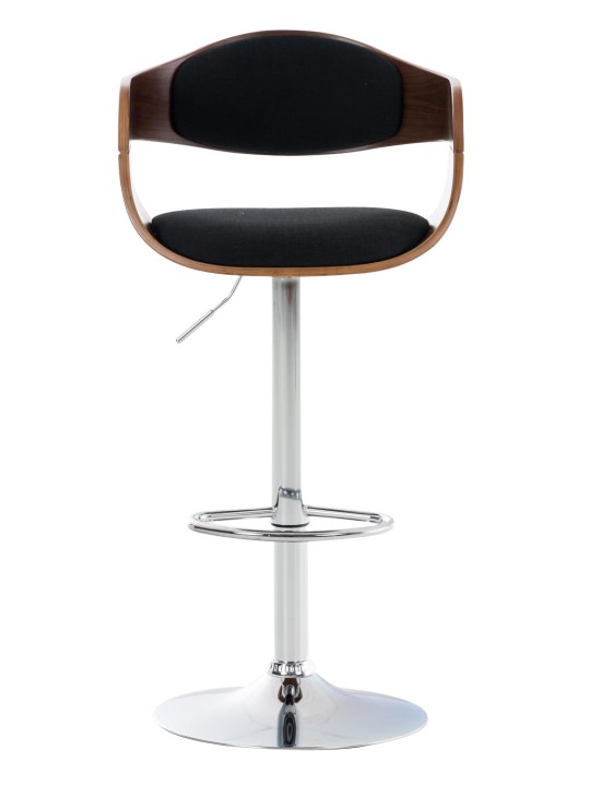 Sada 2 barových stoličiek Kingston C látka, orech/čierna