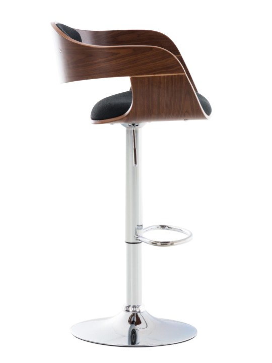 Sada 2 barových stoličiek Kingston C látka, orech/čierna