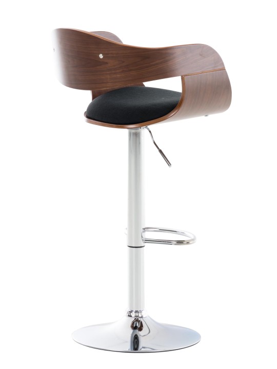 Sada 2 barových stoličiek Kingston C látka, orech/čierna