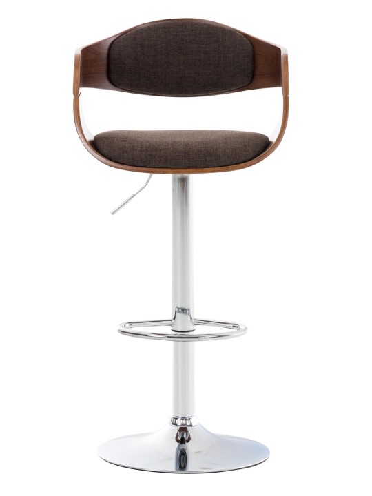 Sada 2 barových stoličiek Kingston C látka, orech/hnedá