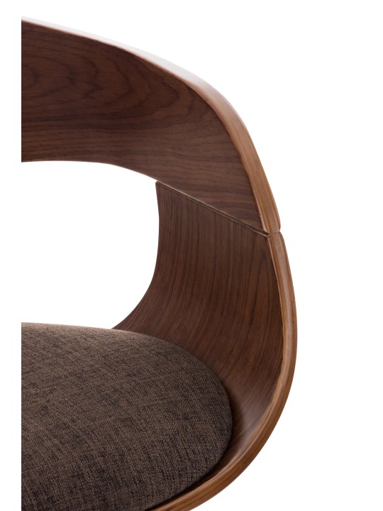 Sada 2 barových stoličiek Kingston C látka, orech/hnedá