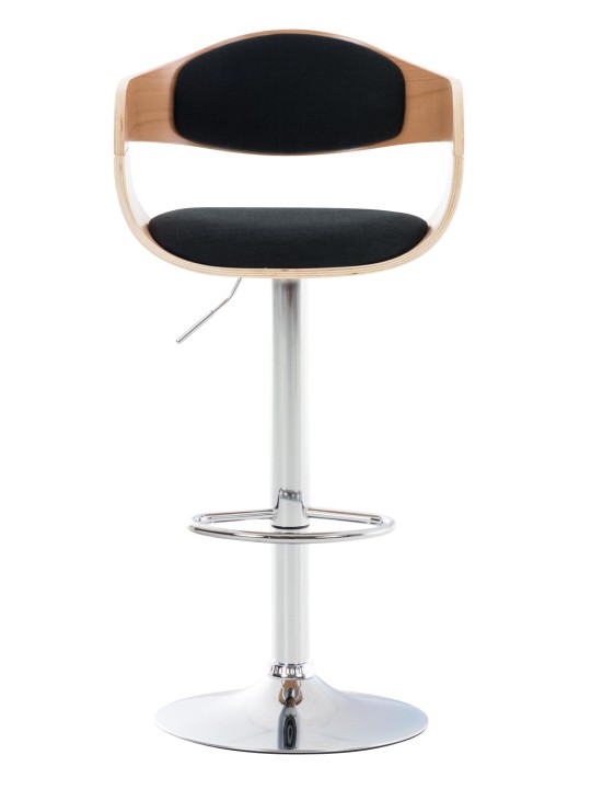 Sada 2 barových stoličiek Kingston C látka, prírodná/čierna