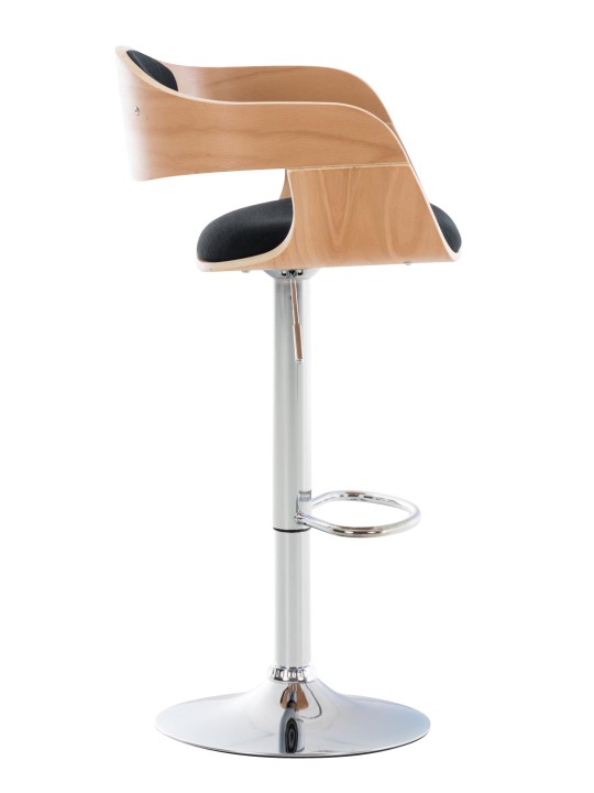 Sada 2 barových stoličiek Kingston C látka, prírodná/čierna