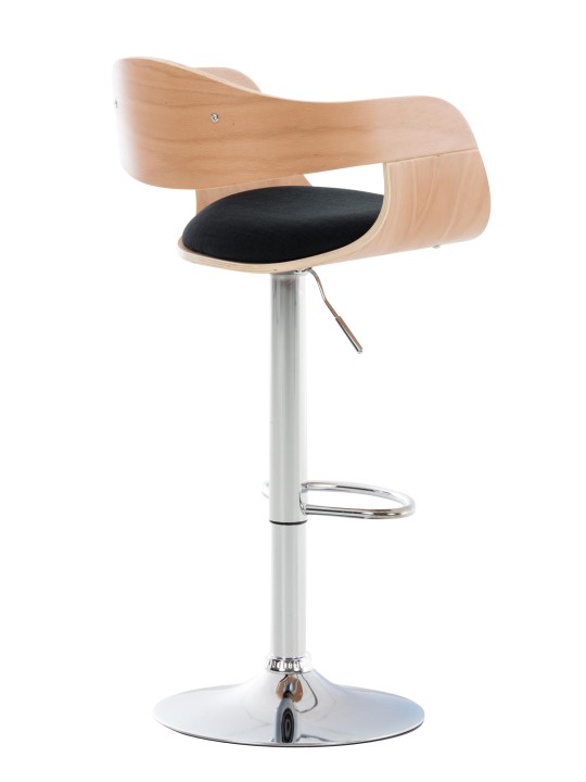 Sada 2 barových stoličiek Kingston C látka, prírodná/čierna