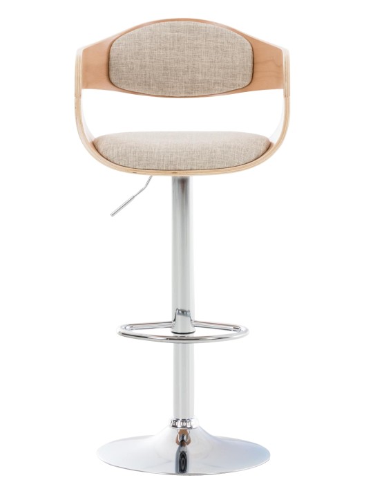 Sada 2 barových stoličiek Kingston C látka, prírodná/krémová