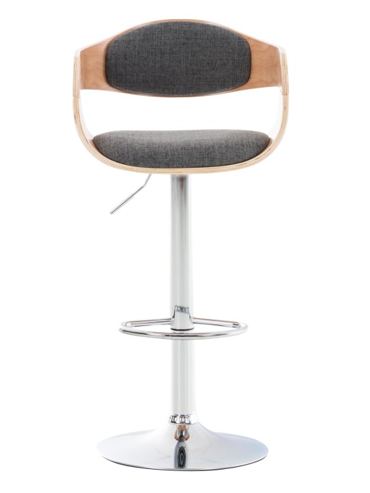 Sada 2 barových stoličiek Kingston C látka, prírodná/svetlosivá