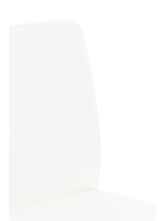 Sada 2 barových stoličiek Cadiz z umelej kože nerez, biela