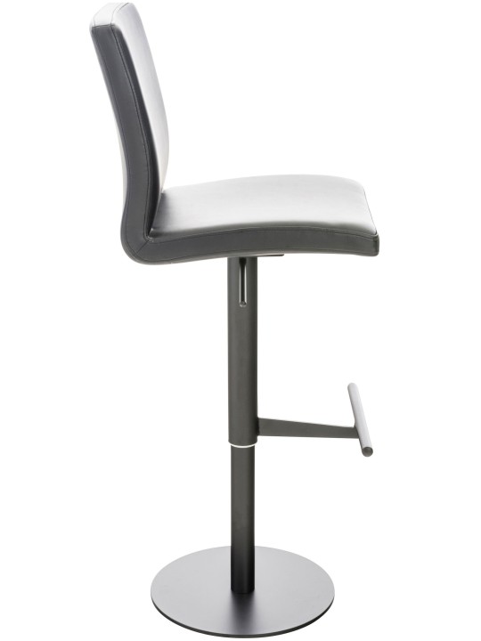 Sada 2 barových stoličiek Cadiz z umelej kože, čierna