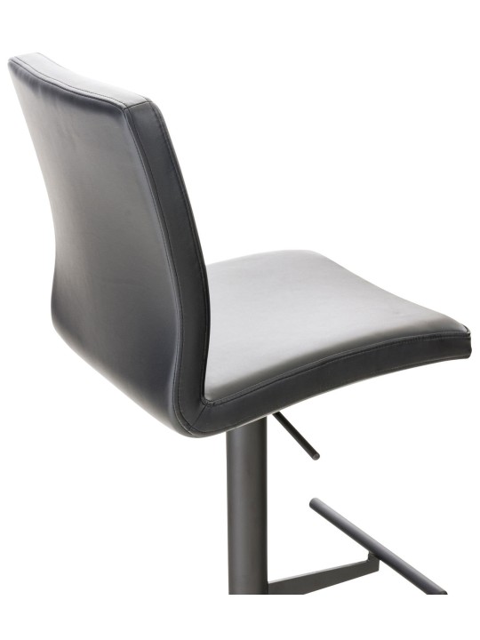 Sada 2 barových stoličiek Cadiz z umelej kože, čierna