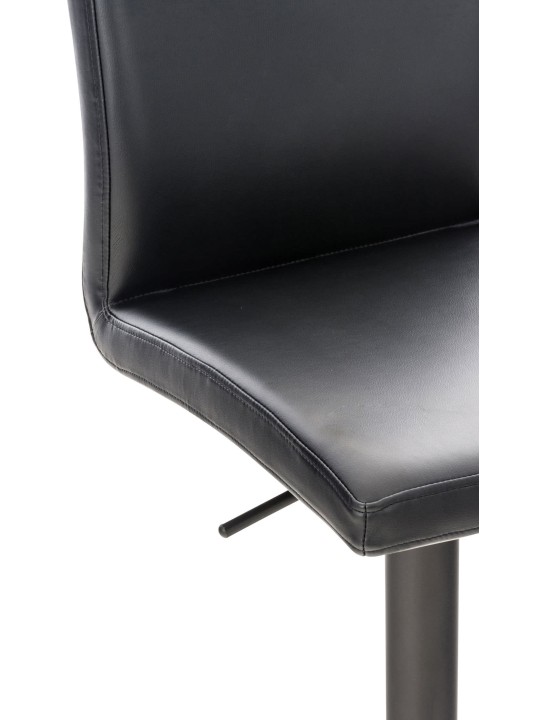Sada 2 barových stoličiek Cadiz z umelej kože, čierna