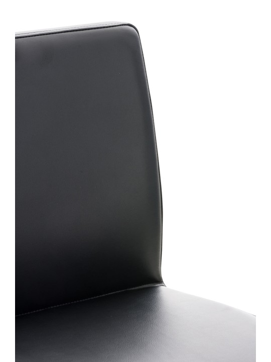 Sada 2 barových stoličiek Cadiz z umelej kože, čierna