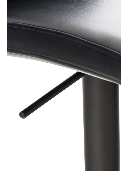 Sada 2 barových stoličiek Cadiz z umelej kože, čierna
