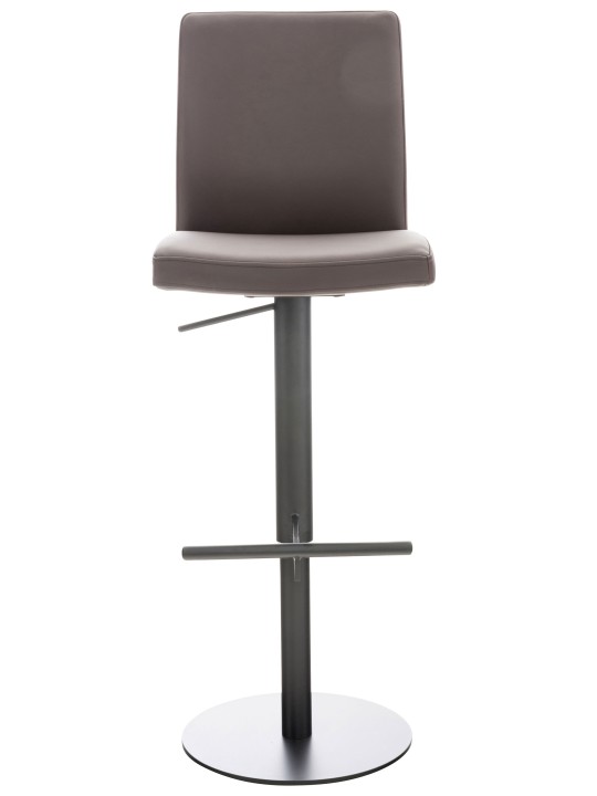Sada 2 barových stoličiek Cadiz z umelej kože, hnedá