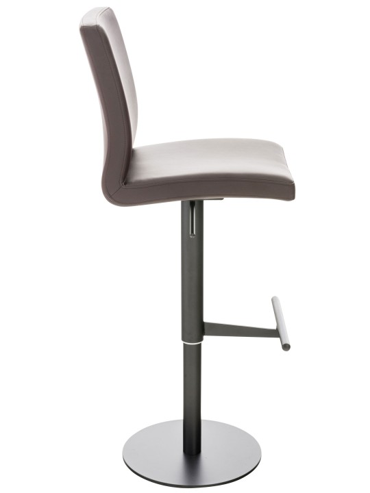 Sada 2 barových stoličiek Cadiz z umelej kože, hnedá