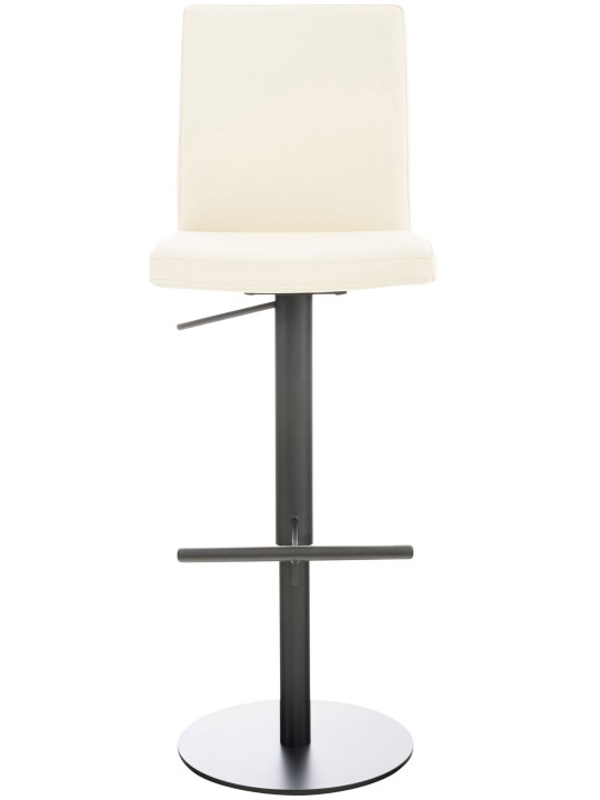 Sada 2 barových stoličiek Cadiz z umelej kože, krémová