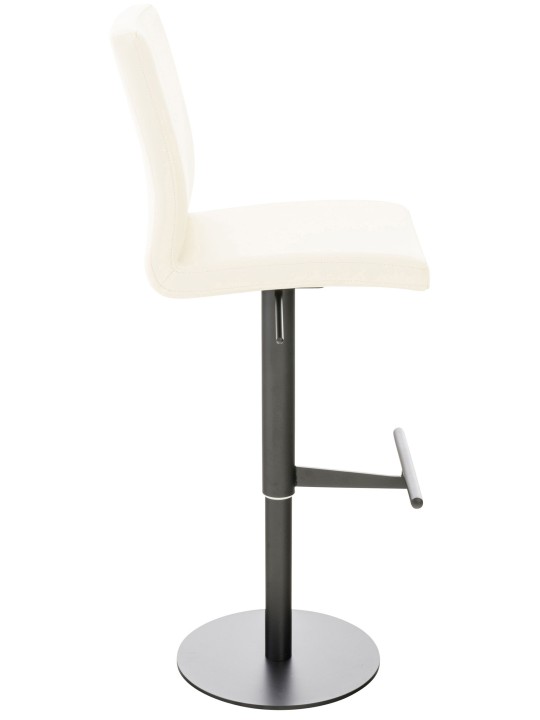 Sada 2 barových stoličiek Cadiz z umelej kože, krémová