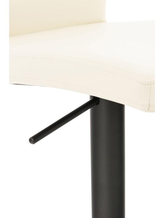 Sada 2 barových stoličiek Cadiz z umelej kože, krémová