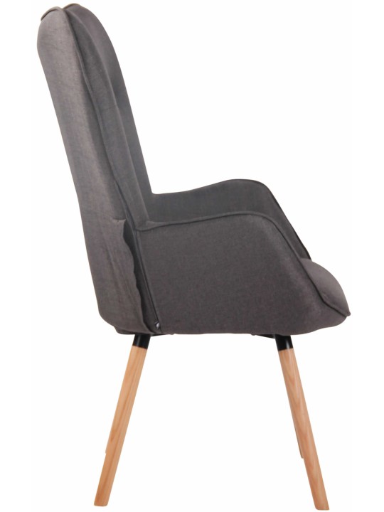 Lehátko Ashford látka natural, tmavosivá