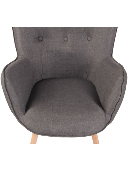 Lehátko Ashford látka natural, tmavosivá