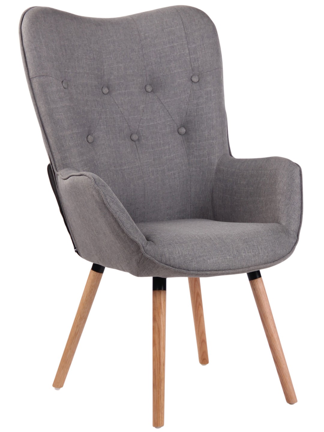 Lehátko Ashford látka natural, sivá