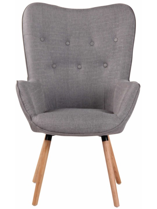 Lehátko Ashford látka natural, sivá