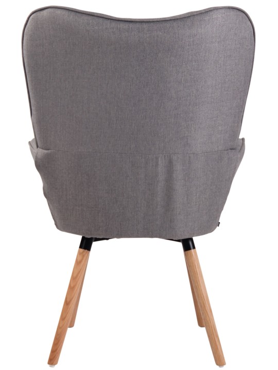 Lehátko Ashford látka natural, sivá