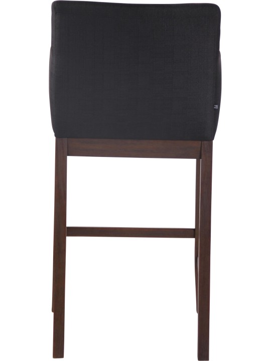Barová stolička Laredo látka starožitná, čierna