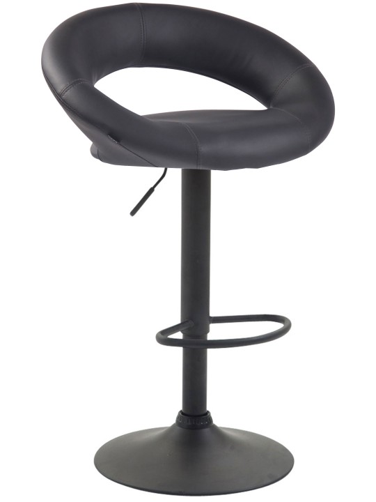 Barová stolička Olinda z umelej kože, sivá