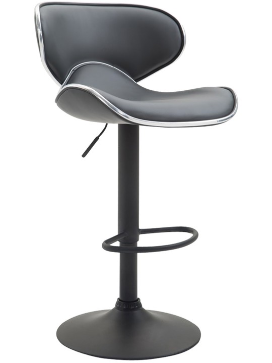 Sada 2 barových stoličiek Las Vegas V2 z umelej kože, sivá