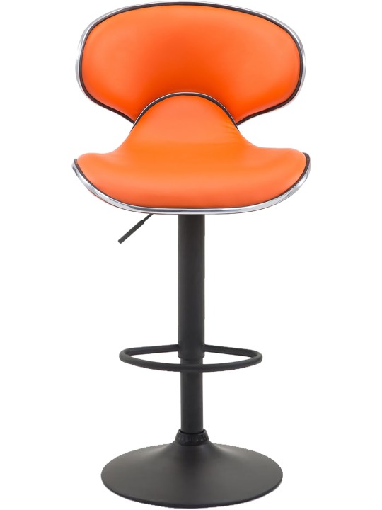 Sada 2 barových stoličiek Las Vegas V2 z umelej kože, oranžová