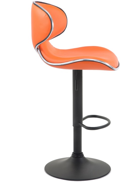 Sada 2 barových stoličiek Las Vegas V2 z umelej kože, oranžová