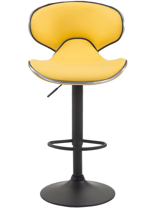 Sada 2 barových stoličiek Las Vegas V2 z umelej kože, žltá