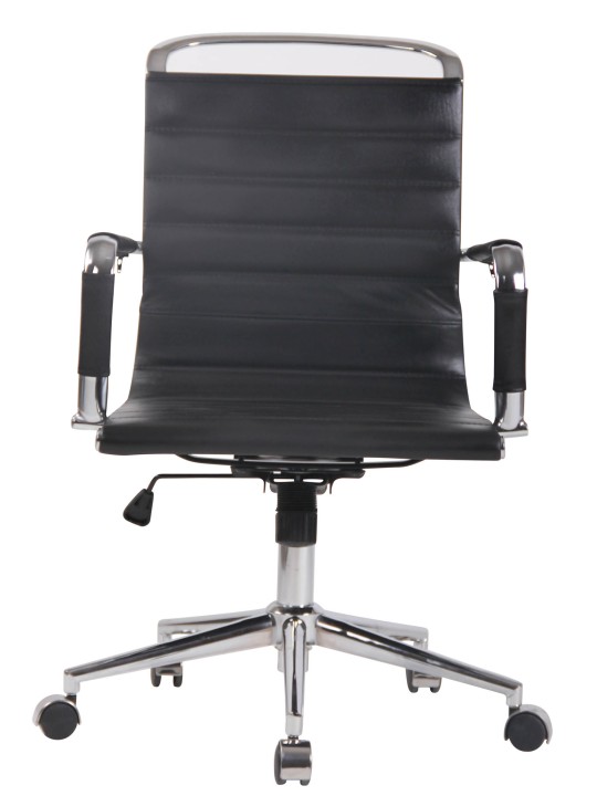 Kancelárske kreslo Barton pravá koža, čierna