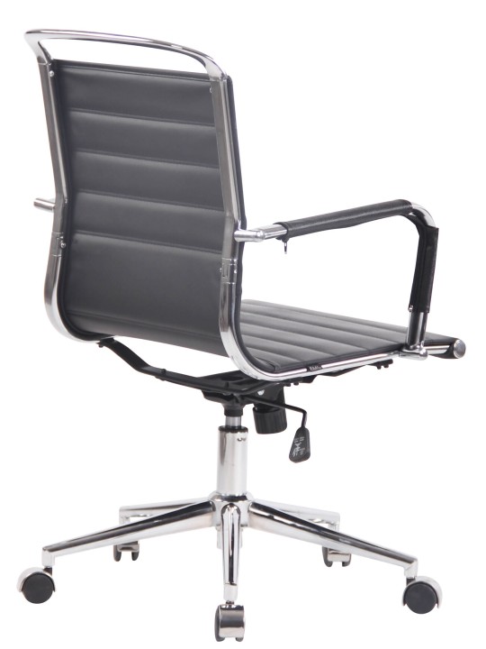 Kancelárske kreslo Barton pravá koža, čierna