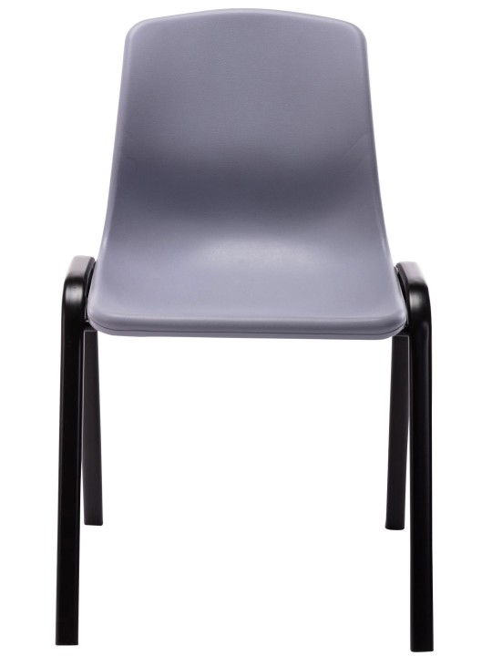 Sada 4 stohovacích stoličiek Nowra plast, sivá