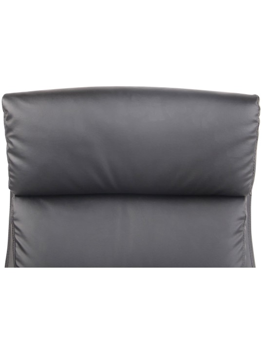 Kancelárske kreslo Bradford z umelej kože, čierna